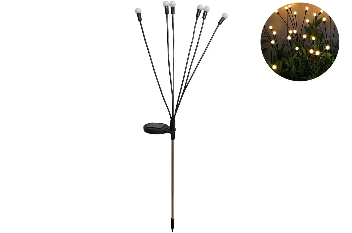 BOUQUET EFFET LUCIOLE 6 BRANCHES LED
