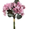 BOUQUET HORTENSIAS ET FEUILLAGE H.35CM