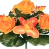 BOUQUET ORCHIDEES ROSES H.31CM