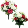 BOUQUET ROSES ET JASMIN H.50CM 2 COULEURS