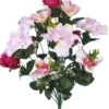 BOUQUET X14 LYS ET DAHLIAS H57CM