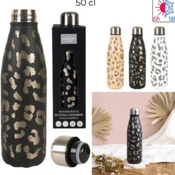 BOUTEILLE DE TRANSPORT ISOTHERME LEOPARD 50CL