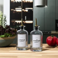 BOUTEILLE HUILE VINAIGRE ETIQUETTE BISTROT 50CL