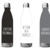 BOUTEILLE ISOTHERME INOX DECOR MESSAGE 0.5L