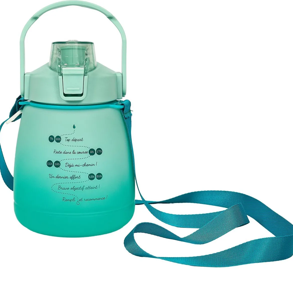 BOUTEILLE MOTIVATION COMPACTE 1.2L AVEC SANGLE