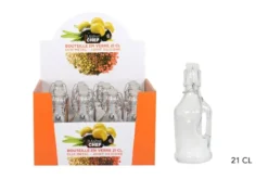 BOUTEILLE VERRE AVEC ANSES 21CL