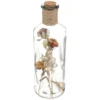 BOUTEILLE VERRE FLEURS SECHEES D.9X28CM