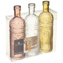 BOUTEILLE X3 PIECES FOLK H.24.5CM