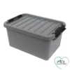 BOX CLIP AVEC POIGNEE PLASTIQUE RECYCLE 8L 34X23X16CM GRIS