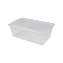 BOX CLIP STORE 6L PLASTIQUE D.34X21X12CM TRANSPARENT