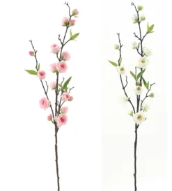 BRANCHE BOURGEONS H96CM ROSE ET BLANC