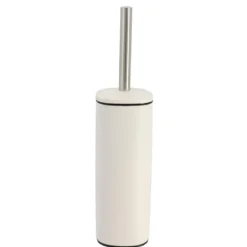 BROSSE WC CARRE METAL BLANC