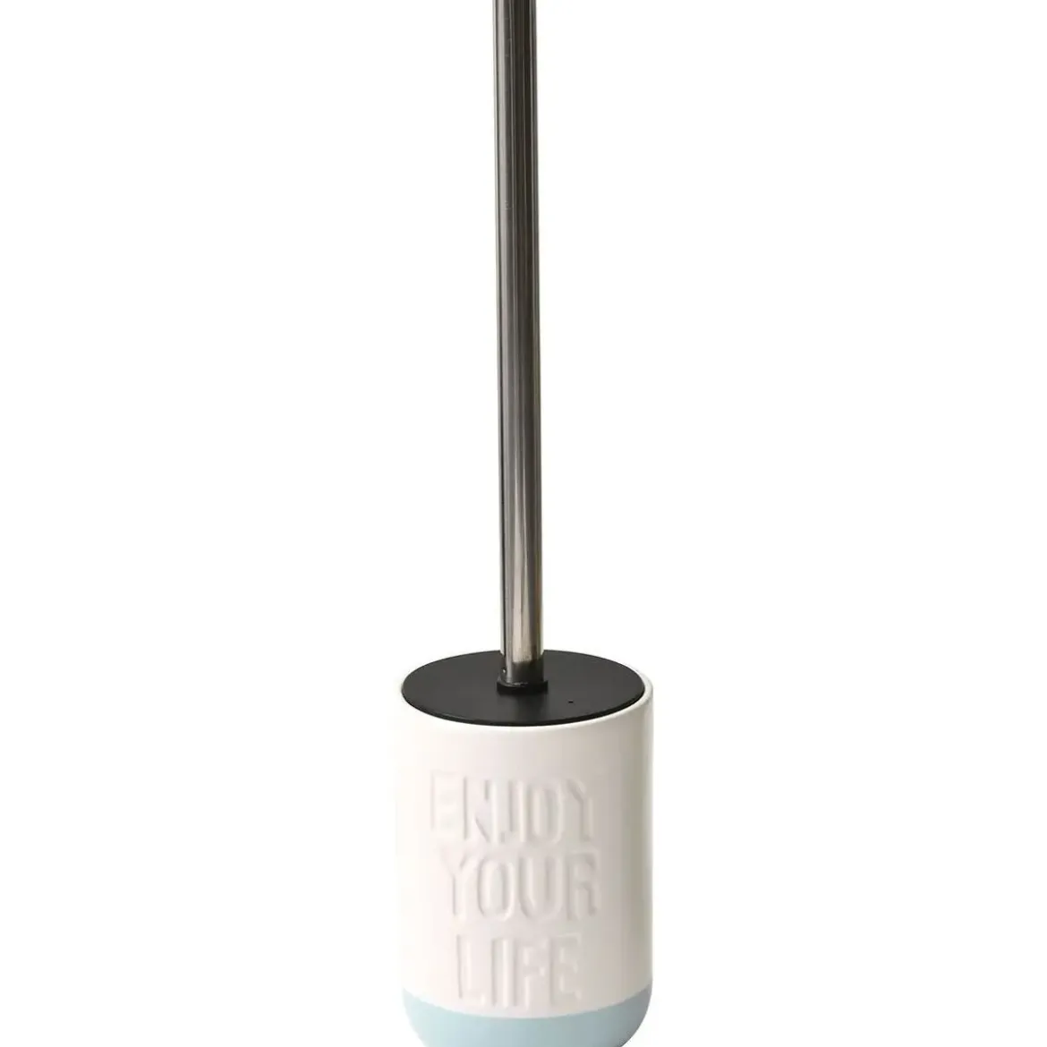 BROSSE WC DOLOMITE ENJOY YOUR LIFE BLANC TURQUOISE