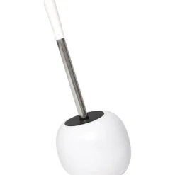 BROSSE WC GRES FORME GALET BLANC