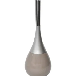 BROSSE WC GRES FORME GOUTTE D EAU TAUPE