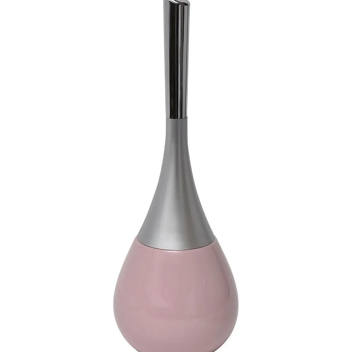 BROSSE WC GRES FORME GOUTTE D EAU ROSE