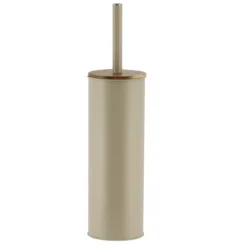 BROSSE WC METAL ACACIA COUVERCLE BEIGE ACACIA