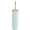 BROSSE WC METAL COUVERCLE BAMBOU VERT EUCALYPTUS