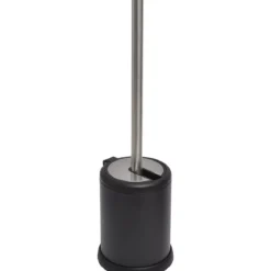 BROSSE WC METAL COUVERCLE RABATTABLE NOIR MAT