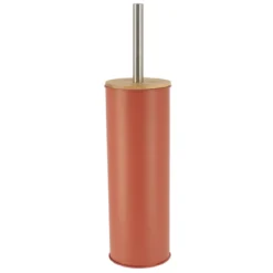 BROSSE WC METAL COUVERCLE BAMBOU TERRACOTTA