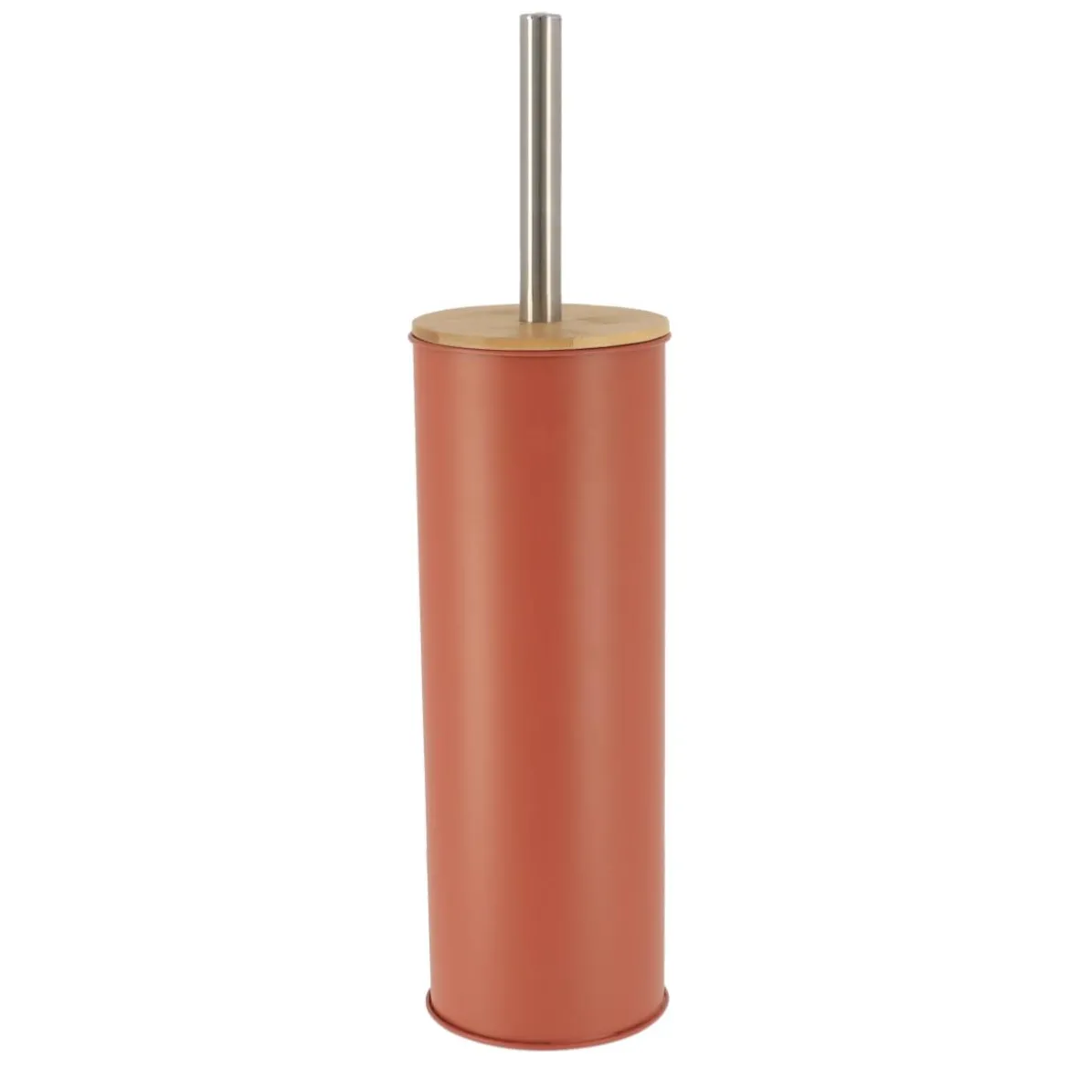BROSSE WC METAL COUVERCLE BAMBOU TERRACOTTA