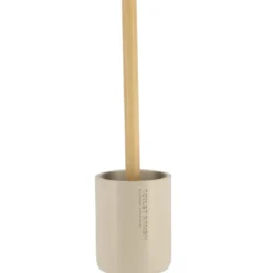 BROSSE WC POLYRESINE BEIGE BAMBOU