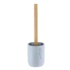 BROSSE WC POLYRESINE BLEU CLAIR BAMBOU