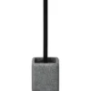 BROSSE WC POLYRESINE CARREE GRIS