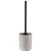 BROSSE WC POLYRESINE FACON TRAVERTIN NATUREL