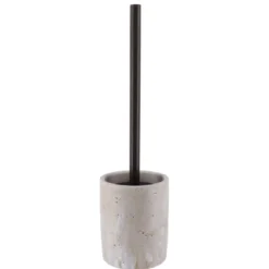 BROSSE WC POLYRESINE FACON TRAVERTIN NATUREL