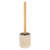 BROSSE WC POLYRESINE FACON TRAVERTIN