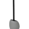 BROSSE WC POLYRESINE FORME GALET TIGE GRIS