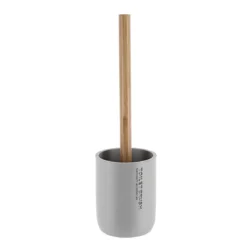 BROSSE WC POLYRESINE GRIS CLAIR BAMBOU