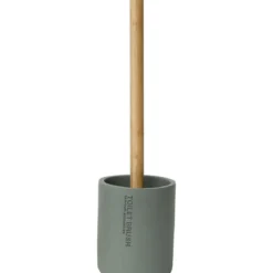 BROSSE WC POLYRESINE KAKI BAMBOU