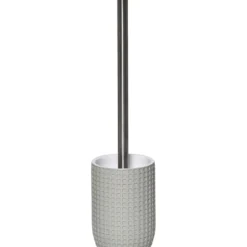 BROSSE WC POLYRESINE MOTIF CARRE VERT SAUGE