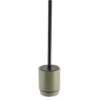 BROSSE WC POLYRESINE RONDE KAKI NOIR