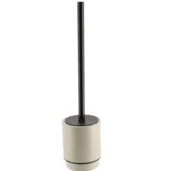 BROSSE WC POLYRESINE RONDE FICELLE NOIR