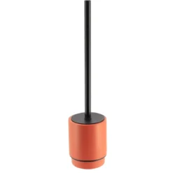 BROSSE WC POLYRESINE RONDE TERRE DE SIENNE NOIR