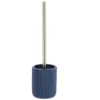 BROSSE WC POLYRESINE STRIEE BLEU MARINE