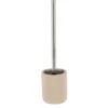 BROSSE WC POLYRESINE STRIEE TAUPE
