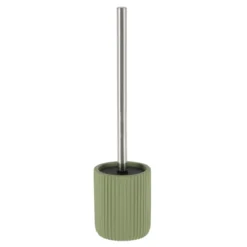 BROSSE WC POLYRESINE STRIEE KAKI