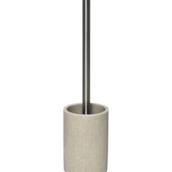 BROSSE WC POLYRESINE STRIEE NATUREL