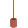 BROSSE WC POLYRESINE STRIEE TERRACOTTA