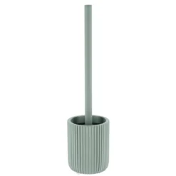 BROSSE WC POLYRESINE STRIEE VERT EUCALYPTUS