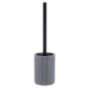 BROSSE WC POLYRESINE STRIEE GRIS