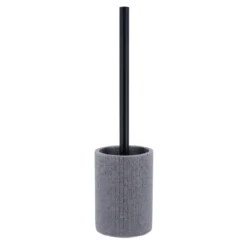 BROSSE WC POLYRESINE STRIEE GRIS