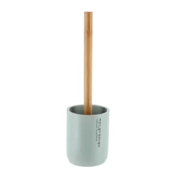 BROSSE WC POLYRESINE VERT EUCALYPTUS BAMBOU