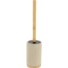 BROSSE WC RONDE EFFET MAILLE ET TIGE BAMBOU NATUREL