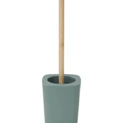 BROSSE WC RUBBER ET ABS BAMBOU VERT SAUGE