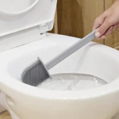 BROSSE WC SILICONE SLIM AVEC CROCHET